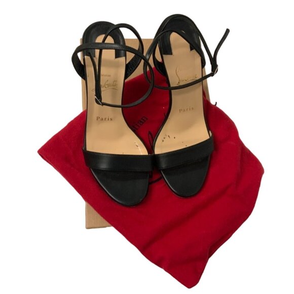 Christian Louboutin Loubigirl Ankle-Strap Red Sole Sandals - Picture 1 of 12